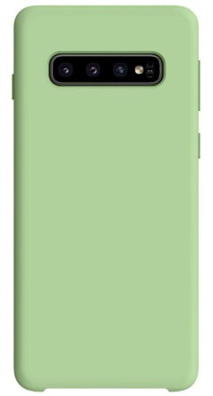 Накладка силиконовая Silicone Cover для Samsung Galaxy S10 Plus G975 зелёная
