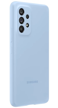 Накладка Silicone Cover для Samsung Galaxy A53 5G A536 EF-PA536TLEGRU голубая
