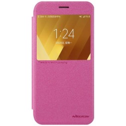 Чехол-книжка Nillkin Sparkle Series для Samsung Galaxy A3 (2017) A320 розовый