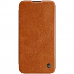 Чехол Nillkin Qin Pro Leather Case для Apple iPhone 13 Pro Brown (коричневый)