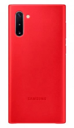 Накладка Samsung Leather Cover для Samsung Galaxy Note 10 N970 EF-VN970LREGRU красная