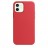 Накладка силиконовая Silicone Case для iPhone 12 / iPhone 12 Pro красная