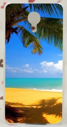 Накладка пластиковая для Meizu M3 Note с рисунком &quot;Солнечный пляж&quot;