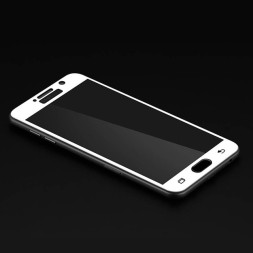 Защитное стекло для Samsung Galaxy A3 (2017) A320 полноэкранное белое