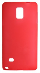 Накладка силиконовая для Samsung Galaxy Note 4 N910 матовая красная