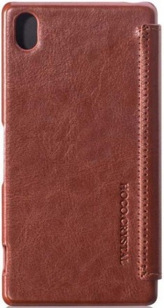 Чехол-книжка HOCO Crystal series Leather Case для Sony Z2 коричневый
