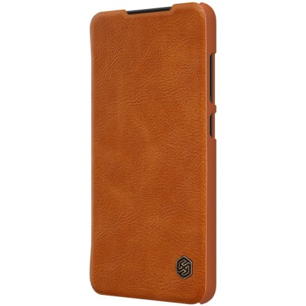 Чехол-книжка Nillkin Qin Leather Case для Samsung Galaxy S21 FE G990 коричневый