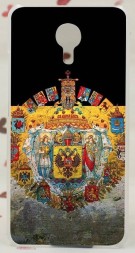 Накладка пластиковая для Meizu M3 Note с рисунком герб Российской империи
