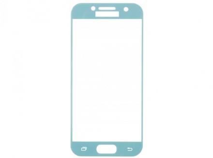 Защитное стекло PRO+ для Samsung Galaxy A3 (2017) A320 полноэкранное голубое