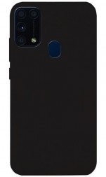 Накладка силиконовая Silicone Cover для Samsung Galaxy M31 M315 чёрная