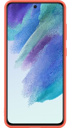 Накладка Samsung Silicone Cover для Samsung Galaxy S21 FE G990 EF-PG990TPEGRU коралловая