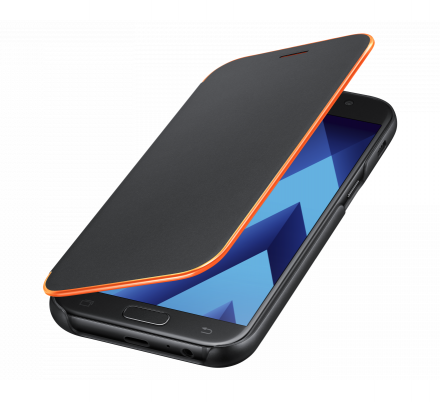 Чехол Samsung Neon Flip Cover для Samsung Galaxy A3 (2017) A320 EF-FA320PBEGRU чёрный