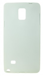 Накладка силиконовая для Samsung Galaxy Note 4 N910 матовая прозрачно-белая