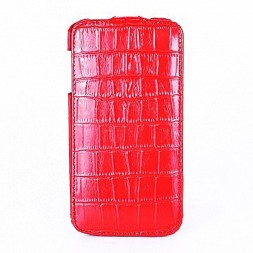 Чехол Melkco Jacka Type для Samsung Galaxy S4 I9500/i9505 под крокодила красный