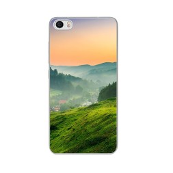 Накладка силиконовая для Xiaomi Redmi 3 Pro Пейзаж &quot;Туман в Низине&quot;
