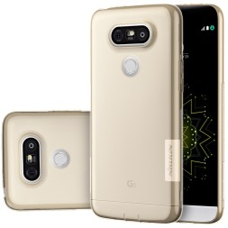Накладка силиконовая Nillkin Nature TPU Case для LG G5 прозрачно-золотая