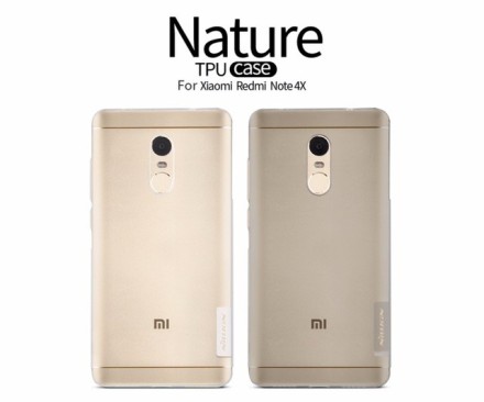 Накладка силиконовая Nillkin Nature TPU Case для Xiaomi Redmi Note 4X прозрачно-черная