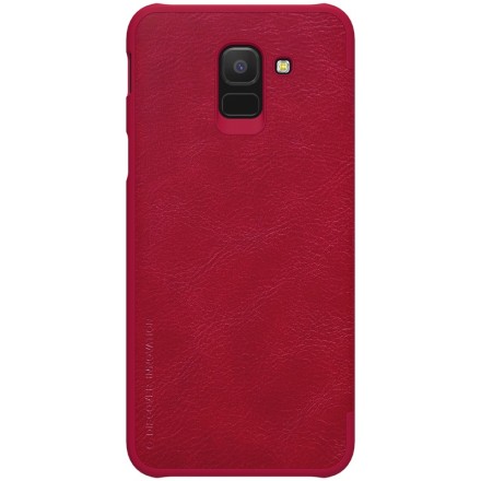 Чехол-книжка Nillkin Qin Leather Case для Samsung Galaxy J6 (2018) J600 красный