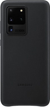 Накладка Leather Cover для Samsung Galaxy S20 Ultra G988 EF-VG988LBEGRU черная