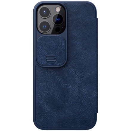 Чехол Nillkin Qin Pro Leather Case для Apple iPhone 13 Pro Max Blue (синий)