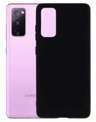 Накладка силиконовая Soft Touch ультратонкая для Samsung Galaxy S20 FE G780 чёрная