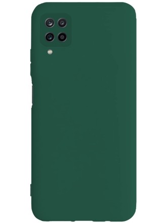 Накладка силиконовая Silicone Cover для Samsung Galaxy A12 A125 / Samsung Galaxy M12 зелёная