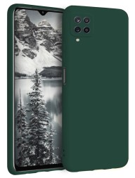 Накладка силиконовая Silicone Cover для Samsung Galaxy A12 A125/M12 зелёная