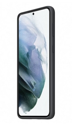 Накладка Silicone Cover для Samsung Galaxy S21 Plus G996 EF-PG996TBEGRU чёрная