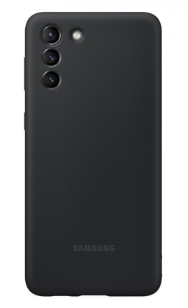 Накладка Silicone Cover для Samsung Galaxy S21 Plus G996 EF-PG996TBEGRU чёрная