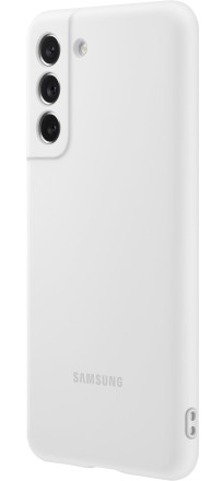 Накладка Samsung Silicone Cover для Samsung Galaxy S21 FE G990 EF-PG990TWEGRU белая