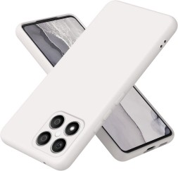 Накладка силиконовая Silicone Cover для Huawei Honor X8 2022 белая