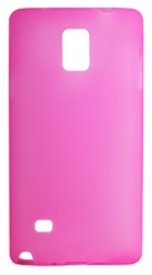 Накладка силиконовая для Samsung Galaxy Note 4 N910 матовая розовая