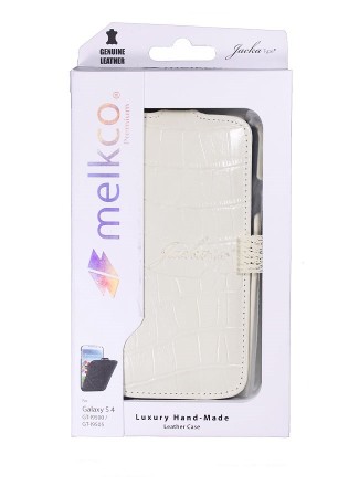 Чехол Melkco Jacka Type для Samsung Galaxy S4 I9500/i9505 под крокодила белый