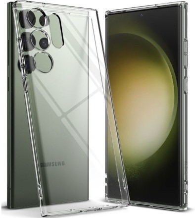 Накладка силиконовая Clear Case для Samsung Galaxy S23 Ultra S918 прозрачная