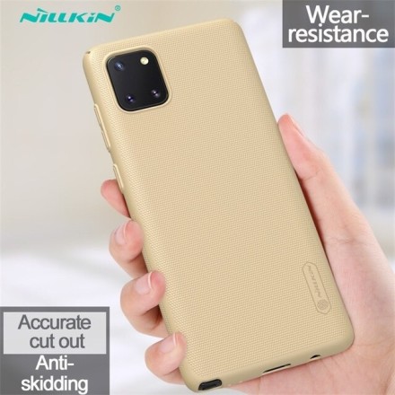 Накладка пластиковая Nillkin Frosted Shield для Samsung Galaxy Note 10 Lite N770 золотистая