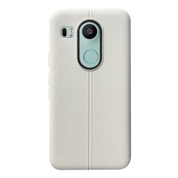 Накладка силиконовая для LG Nexus 5X под кожу белая