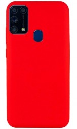 Накладка силиконовая Silicone Cover для Samsung Galaxy M31 M315 красная