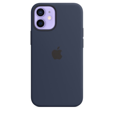 Накладка Apple Silicone Case MagSafe для iPhone 12 Mini MHKU3ZE/A тёмно-синяя