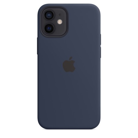 Накладка Apple Silicone Case MagSafe для iPhone 12 Mini MHKU3ZE/A тёмно-синяя