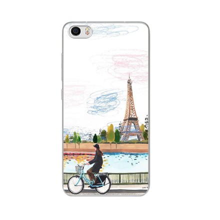 Накладка силиконовая для Xiaomi Redmi Note 4 рисунок Париж (Paris)