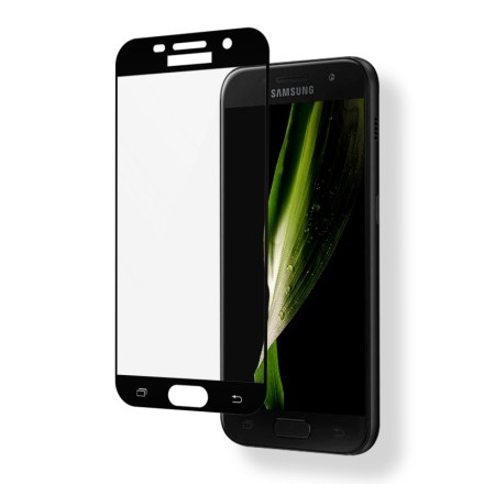 Защитное стекло для Samsung Galaxy A3 (2017) A320 полноэкранное черное