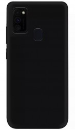 Накладка силиконовая Silicone Cover для Samsung Galaxy M30s / M21 чёрная