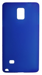 Накладка силиконовая для Samsung Galaxy Note 4 N910 матовая синяя