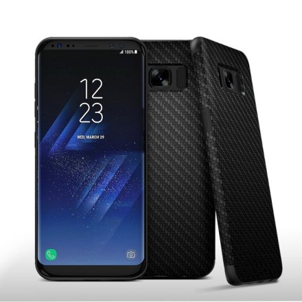 Накладка силиконовая для Samsung Galaxy S8 G950 карбон черная