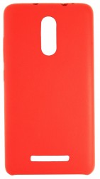 Накладка силиконовая для Xiaomi Redmi Note 3 под кожу красная