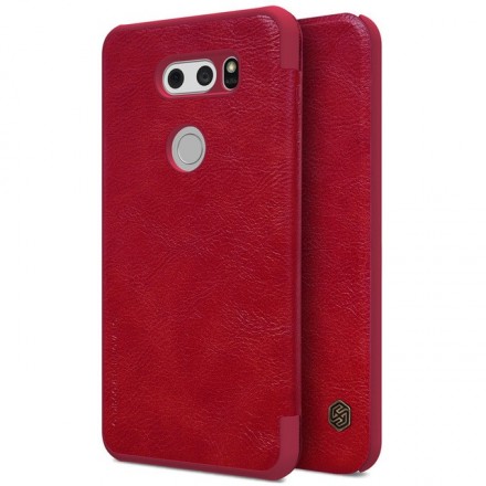 Чехол-книжка Nillkin Qin Leather Case для LG V30 красный