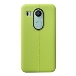 Накладка силиконовая для LG Nexus 5X под кожу зеленая