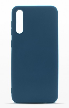 Накладка силиконовая Silicone Cover для Samsung Galaxy A50 A505 / Samsung Galaxy A30s синяя