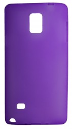 Накладка силиконовая для Samsung Galaxy Note 4 N910 матовая фиолетовая