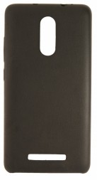 Накладка силиконовая для Xiaomi Redmi Note 3 под кожу черная